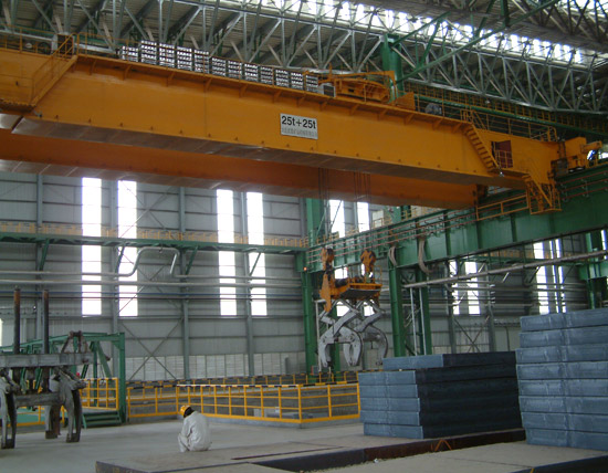 25+25t Electrical Overhead Crane with Tong