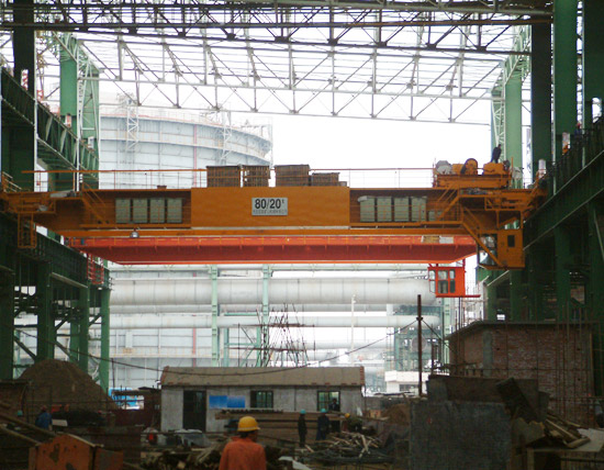80-20t橋式起重機用于首鋼遷鋼公司