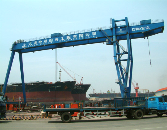 32-10+32-10t 50m Gantry Crane with Double Trolley